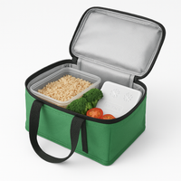 Kit Porta Pranzo Termico con Borsa Frigo Portatile con Accessori 15x22x17.5cm Salvaspazio