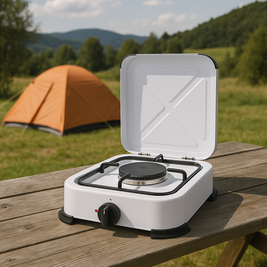 FORNELLO A GAS 1 FUOCO CON COPERCHIO – 1,5 KW