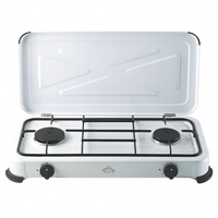 FORNELLO A GAS 2 FUOCHI CON COPERCHIO – 2,6 KW