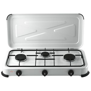 FORNELLO A GAS 3 FUOCHI CON COPERCHIO – 4,1 KW