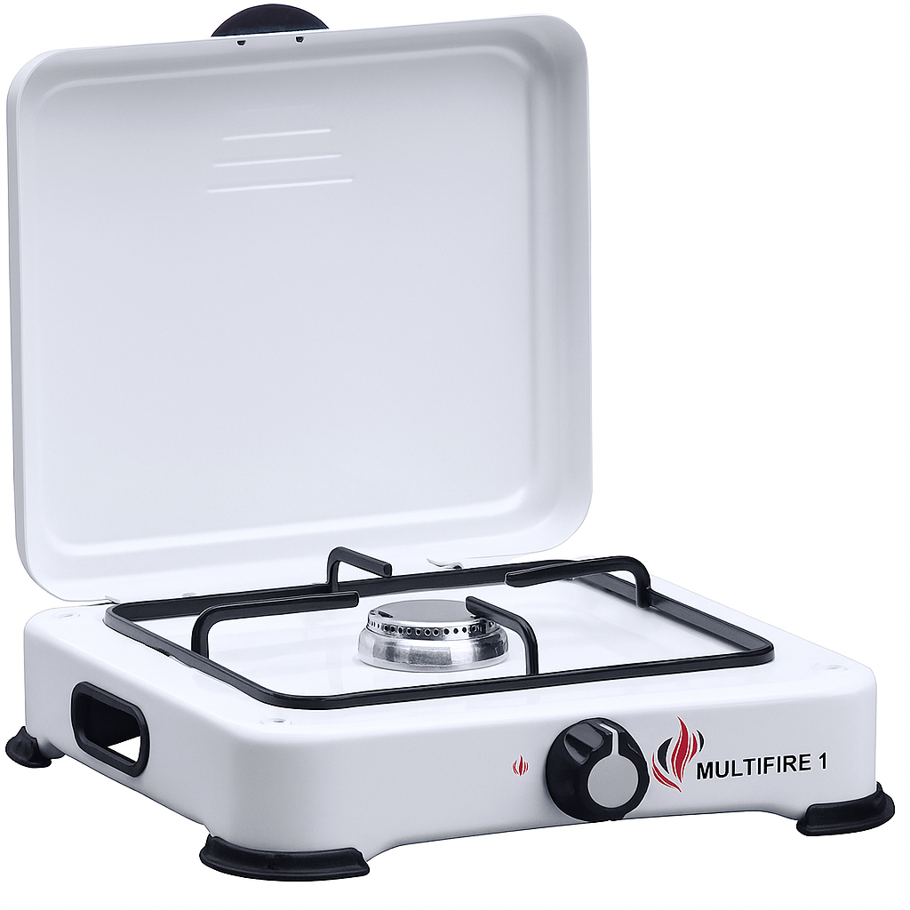 FORNELLO A GAS 1 FUOCO CON COPERCHIO – CAMPING MULTIFIRE 1 – 1,5 kW
