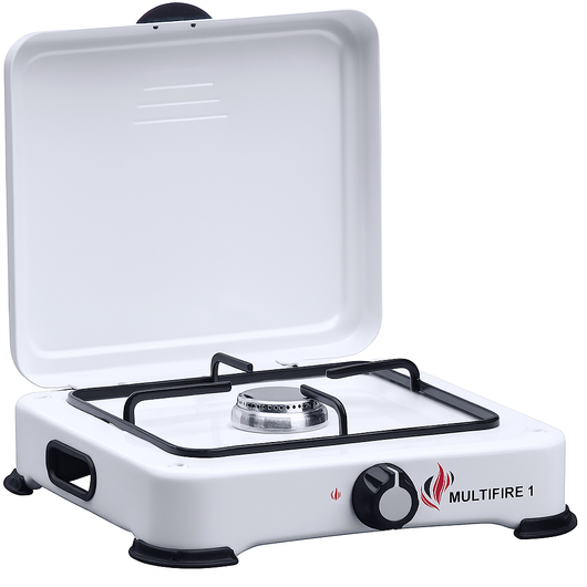 FORNELLO A GAS 1 FUOCO CON COPERCHIO – CAMPING MULTIFIRE 1 – 1,5 kW