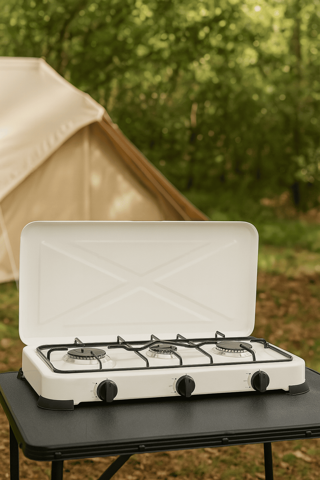 FORNELLO A GAS GPL 3 FUOCHI – 1/2,2/2,2 kW