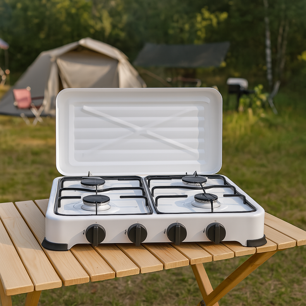 FORNELLO A GAS GPL 4 FUOCHI – 1/1,5/1,5/2,2 kW