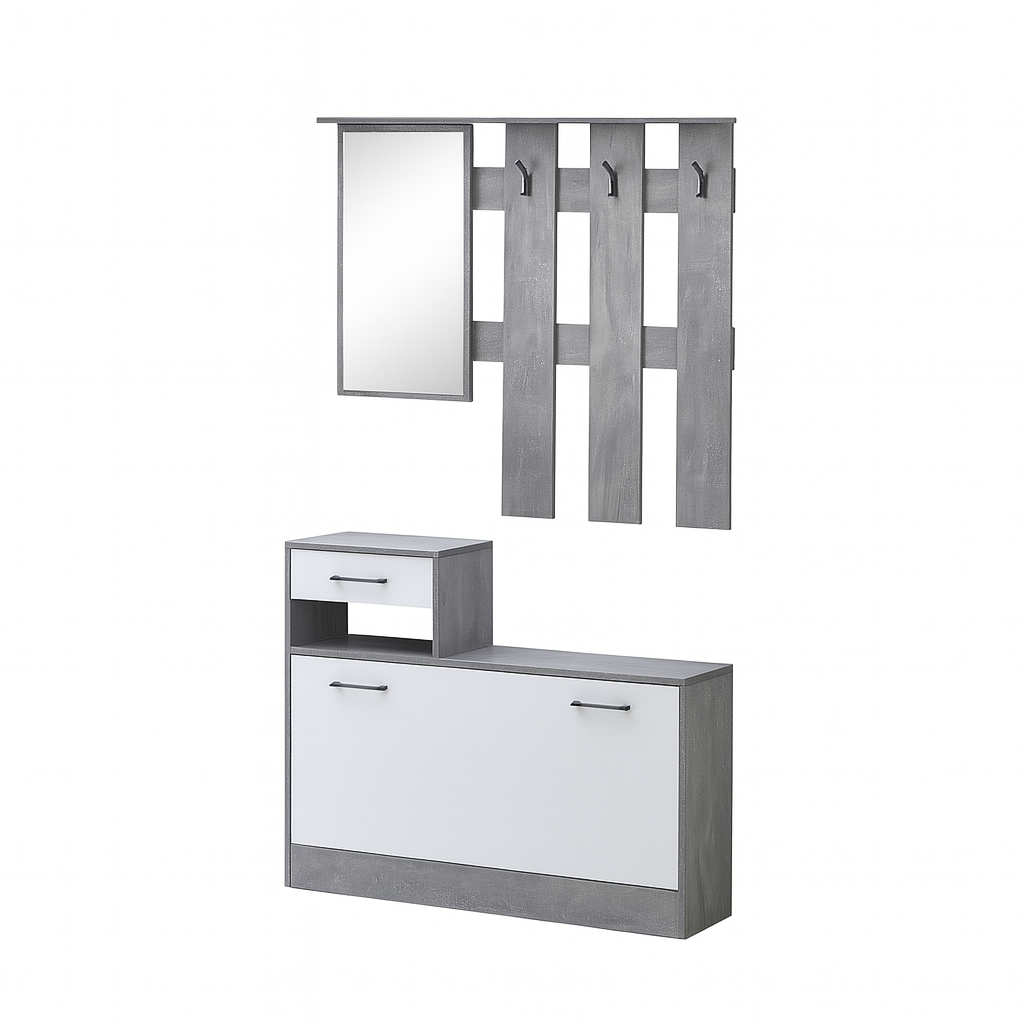 MOBILE INGRESSO RUDOLF BIANCO/CEMENTO CM.100X180H