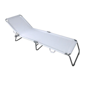 Lettino Prendisole Katia Mare acciaio pieghevole - Arredo Esterno Colore: Bianco