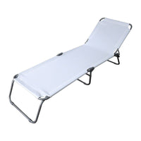 Lettino Prendisole Katia Mare acciaio pieghevole - Arredo Esterno Colore: Bianco