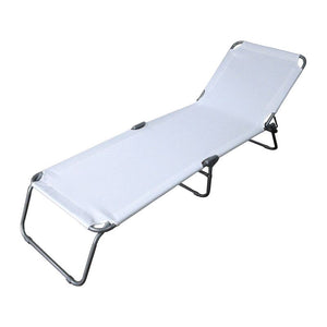 Lettino Prendisole Katia Mare acciaio pieghevole - Arredo Esterno Colore: Bianco