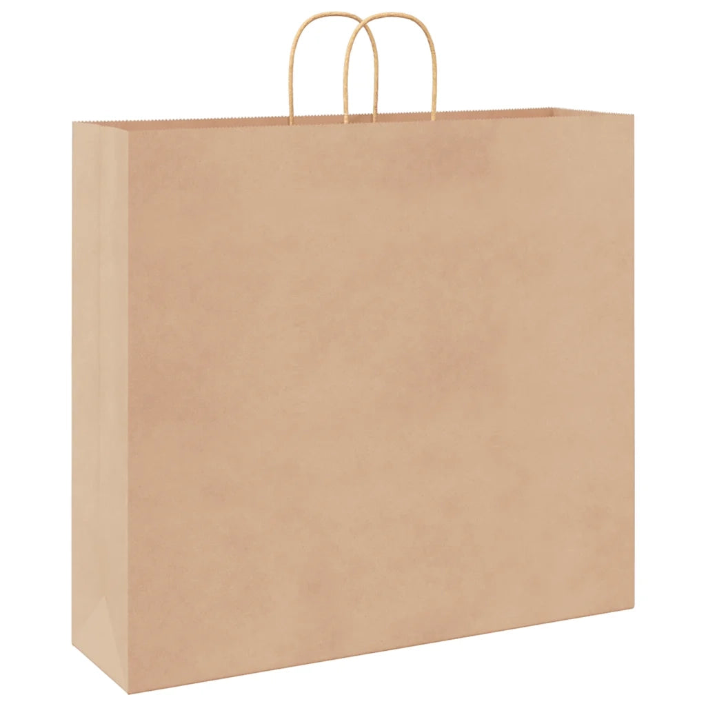 Sacchetti di Carta 250 pz con Manici Marrone 54x15x49 cm CFW7468112