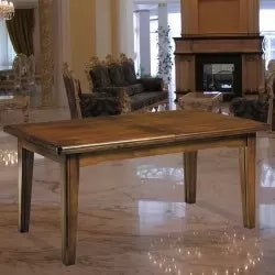 Tavolo rettangolare allungabile  in legno l.160 p.85 h.78 (67) - Mobili 2G