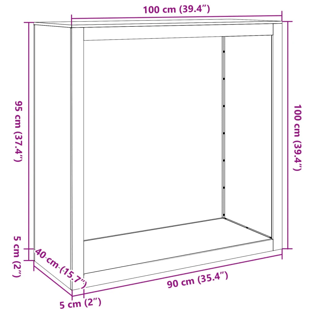 Portalegna 100 x 40 x 100 cm acciaio verde 02_0043687