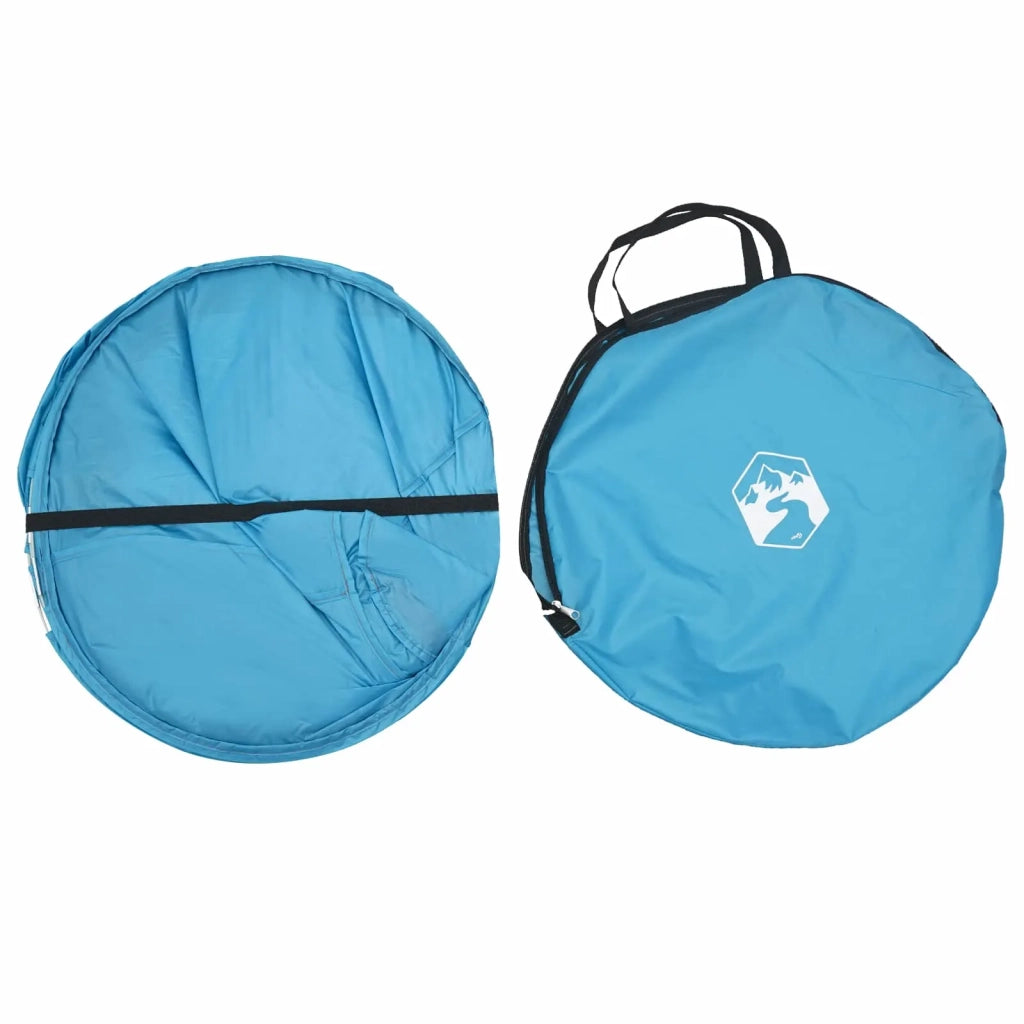 Tenda per toilet pop-up con corda sospesa Blu 97 x 126 cm