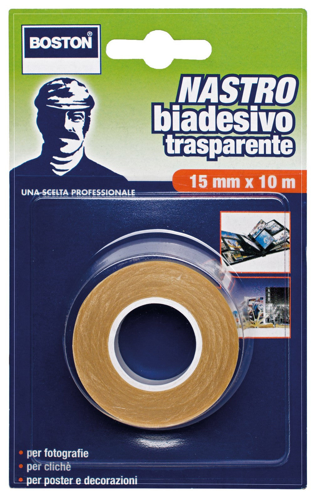 nastro biadesivo trasparente ml.10x15mm. cod:ferx.17371