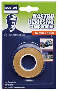 nastro biadesivo trasparente ml.10x15mm. cod:ferx.17371