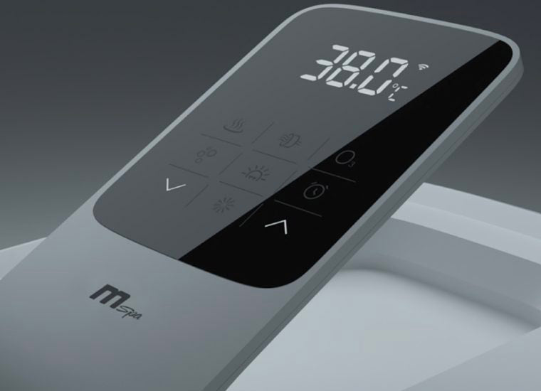 Vasca Idromassaggio da Esterno Spa Riscaldata 160x160x65 cm 6 Posti Wi-Fi Oslo Smart