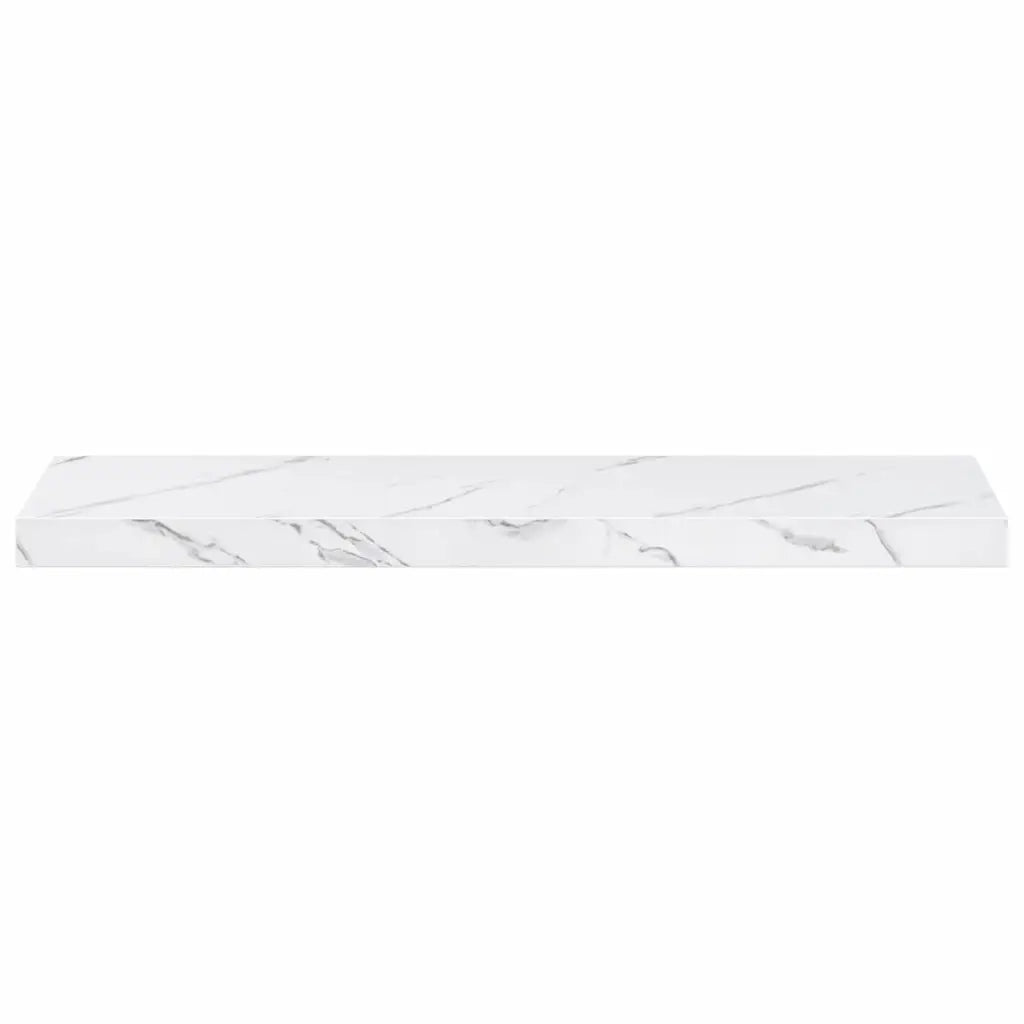 Scaffale da parete 2 pcs Marmo Bianco 80 x 23,5 x 4 cm 42019972