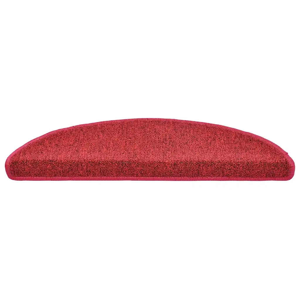 Tappetini per scale 20 pz 56x17x3 cm Rossi semicircolari 3365786
