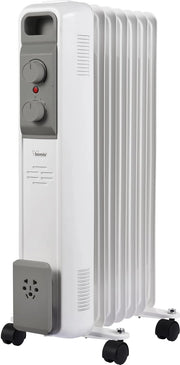 Bimar HO427 Termosifone Elettrico, Radiatore ad Olio a Basso Consumo, Calorifero con 7 Elementi e 5 Canali di Circolazione