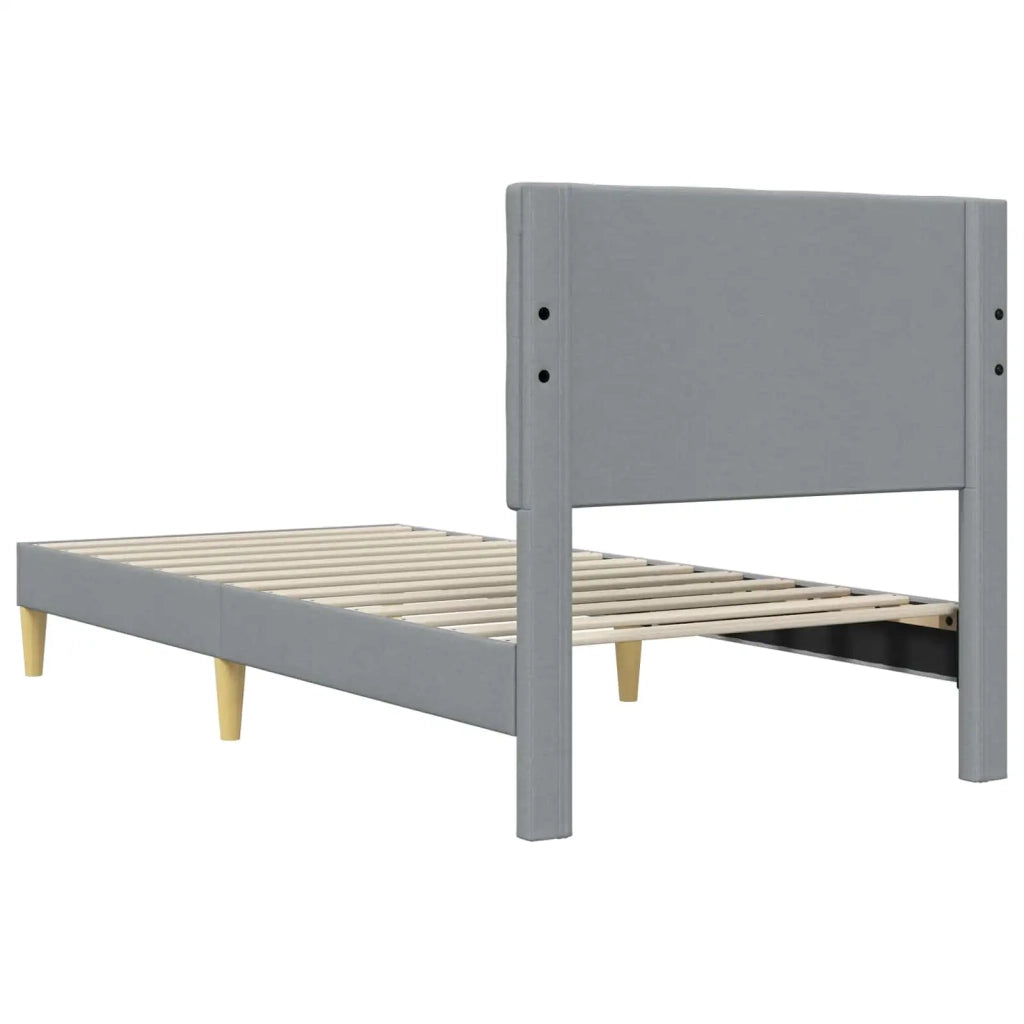 Struttura del letto Grigio Chiaro 90 x 200 cm Tessuto 42027767