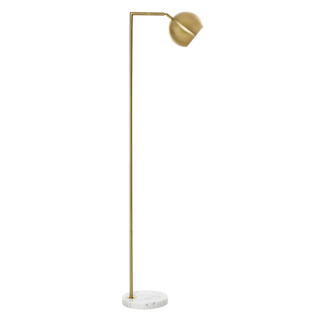 Lampada da Terra Moderna con Paralume Regolabile in Stile Vintage Compatibile con E27 40W - Oro