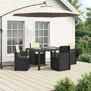 Set da Pranzo per Giardino 5 pcs Antracite e Crema PP 3430055