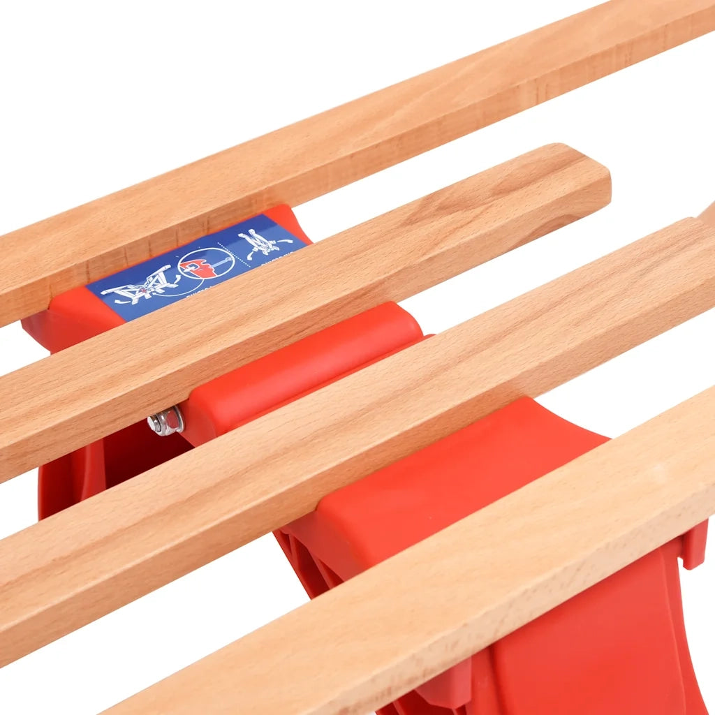 Slittino Pieghevole con Schienale in Legno 119 cm 92493
