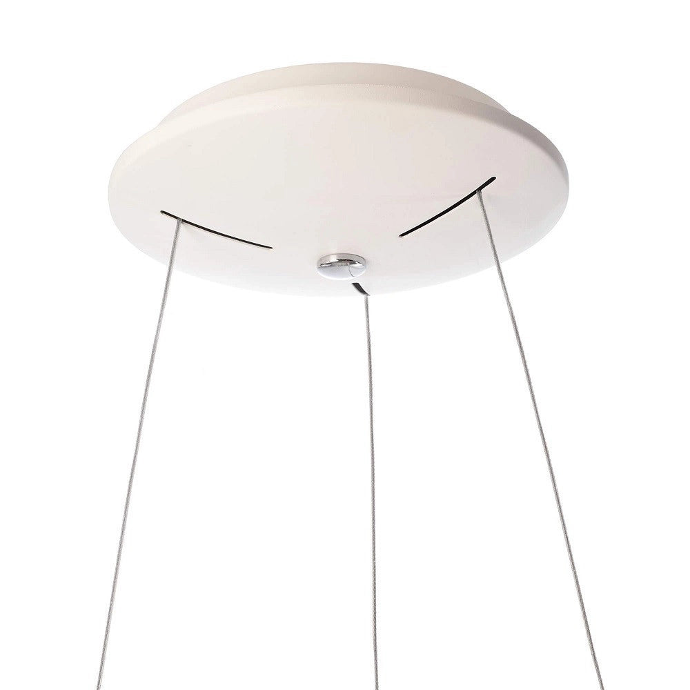 Trade Shop - Lampada Led 30 W Cct Pendente Cerchio Lampadario Moderno Luce Diffusa 230v 40 Cm -