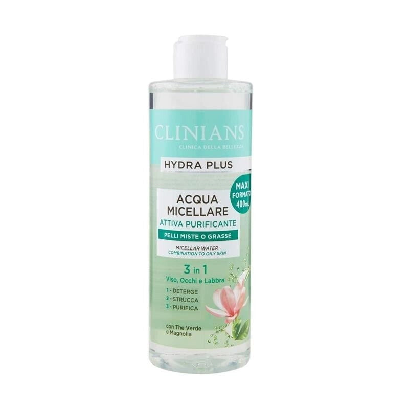CLINIANS HYDRA PLUS ACQUA MICELLARE ATTIVA PURIFICANTE PELLI MISTA-GRASSA 400ML