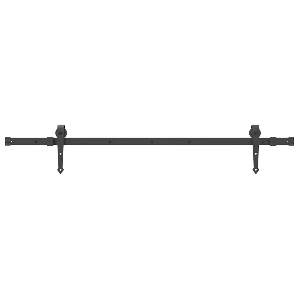 Kit di Binari per Porte Scorrevoli 152,5 cm Acciaio Nero 4009704