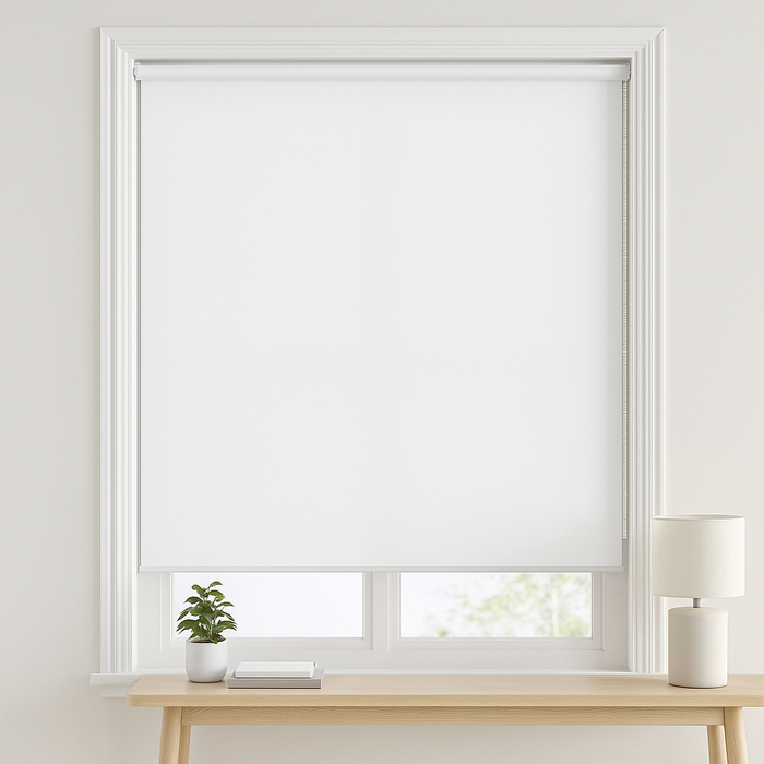 Tenda a Rullo Oscurante da Interno 120x180cm Moderna Facile da montare Bianco