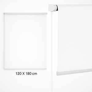 Tenda a Rullo Oscurante da Interno 120x180cm Moderna Facile da montare Bianco