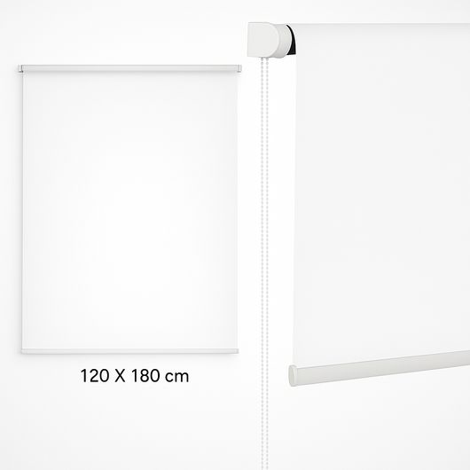 Tenda a Rullo Oscurante da Interno 120x180cm Moderna Facile da montare Bianco