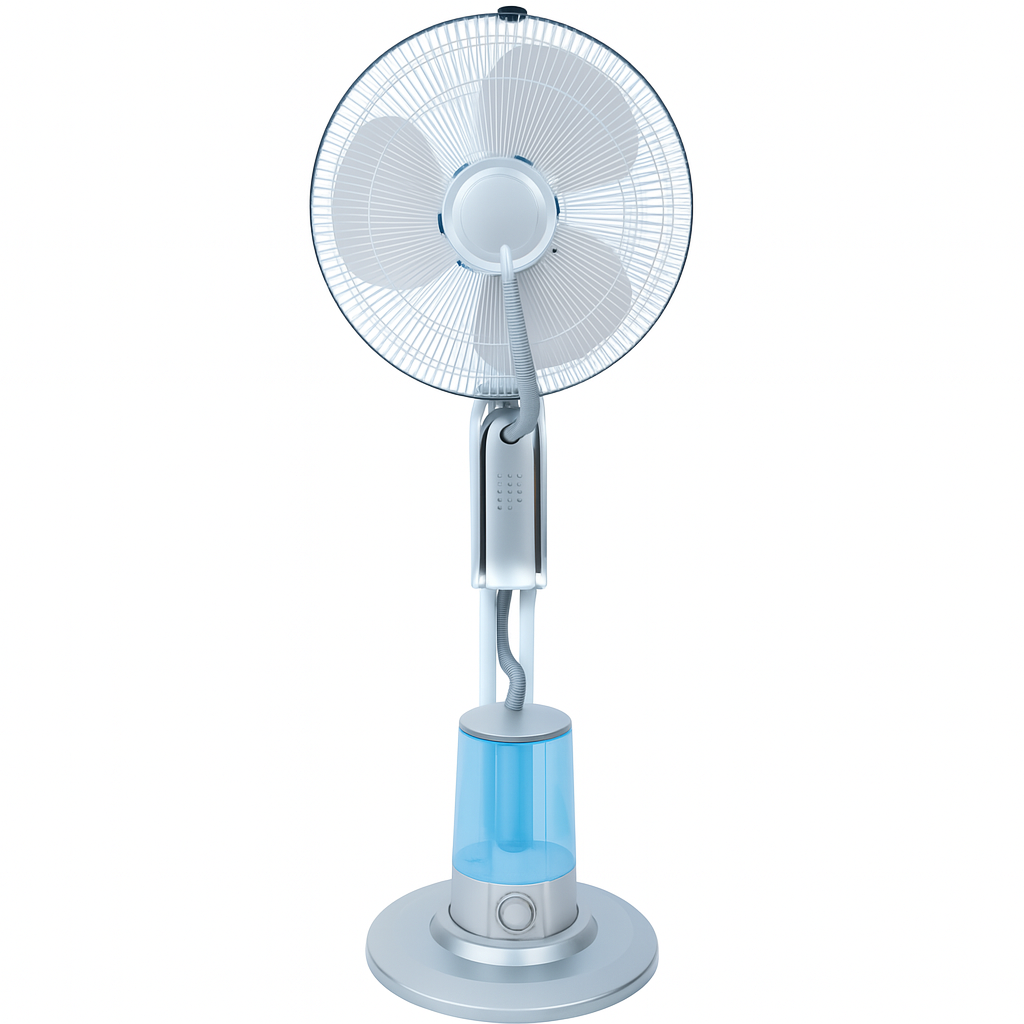 VENTILATORE NEBULIZZATORE A PIANTANA PER ESTERNO RUGIADA CM.40