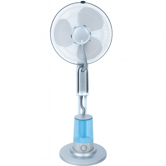 VENTILATORE NEBULIZZATORE A PIANTANA PER ESTERNO RUGIADA CM.40