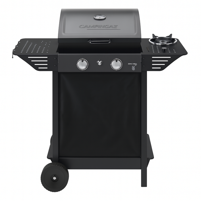 BARBECUE A GAS CON PIETRA LAVICA XPERT 100LS PLUS 7,1+2,1KW MADE IN ITALY