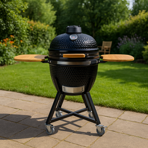 Kamado Barbecue a Carbone 54cm Nero
