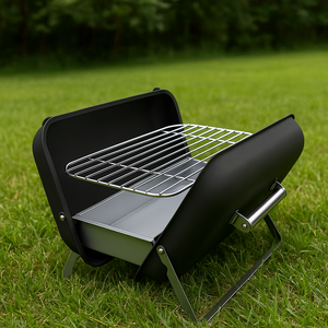 Barbecue a Carbone Portatile con Valigetta – 44x28x32 cm