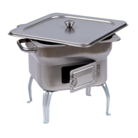 Barbecue in Acciaio – Fornacella Compatta 25x25xH24 cm