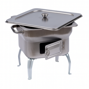 Barbecue in Acciaio – Fornacella Compatta 25x25xH24 cm