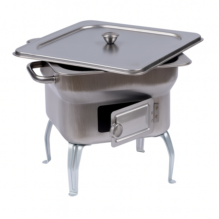 Barbecue in Acciaio – Fornacella Compatta 25x25xH24 cm