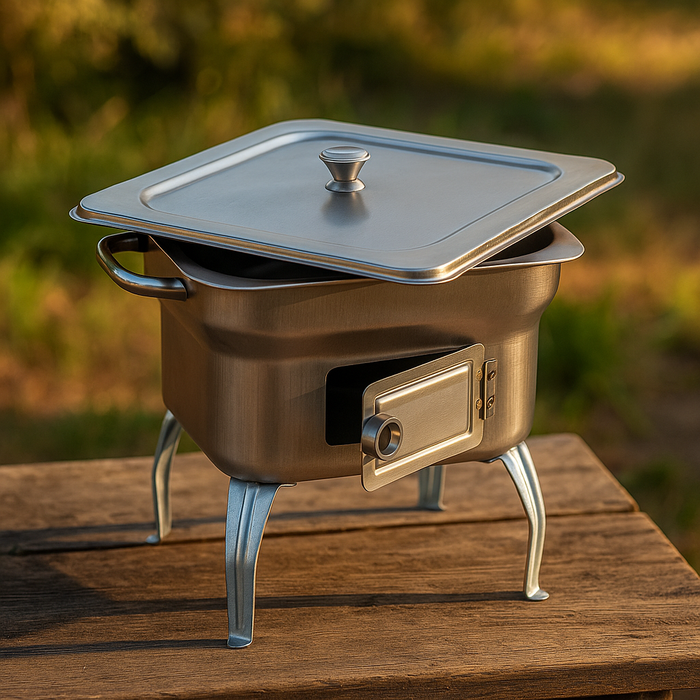 Barbecue in Acciaio – Fornacella Compatta 25x25xH24 cm