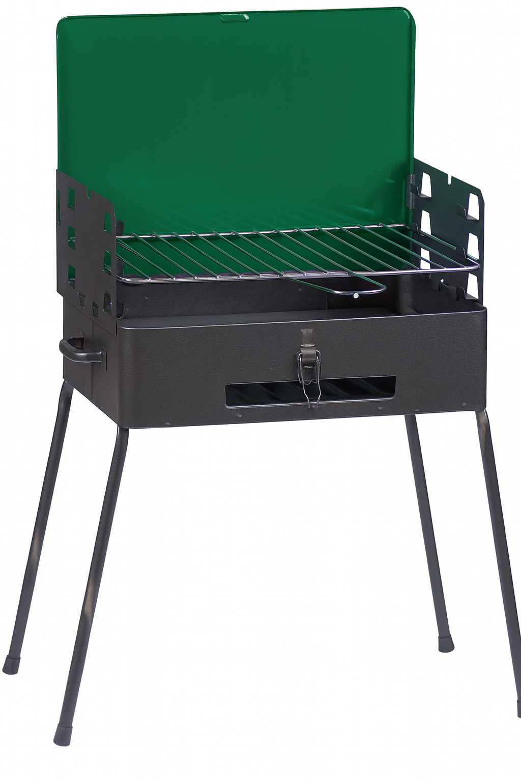 BARBECUE A CARBONE RICHIUDIBILE A VALIGETTA 41x30 CON PARAVENTO FORNACELLA