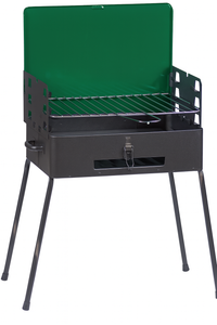 BARBECUE A CARBONE RICHIUDIBILE A VALIGETTA 41x30 CON PARAVENTO FORNACELLA