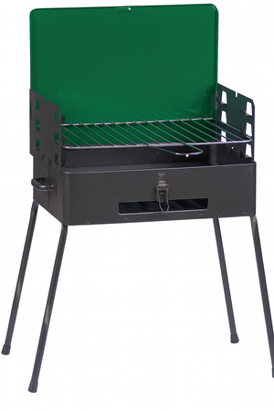 BARBECUE A CARBONE RICHIUDIBILE A VALIGETTA 41x30 CON PARAVENTO FORNACELLA