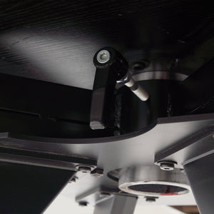 Tavolo Allungabile Rotante Ceramica Effetto Marmo Nero da 6-8 Posti Salvaspazio