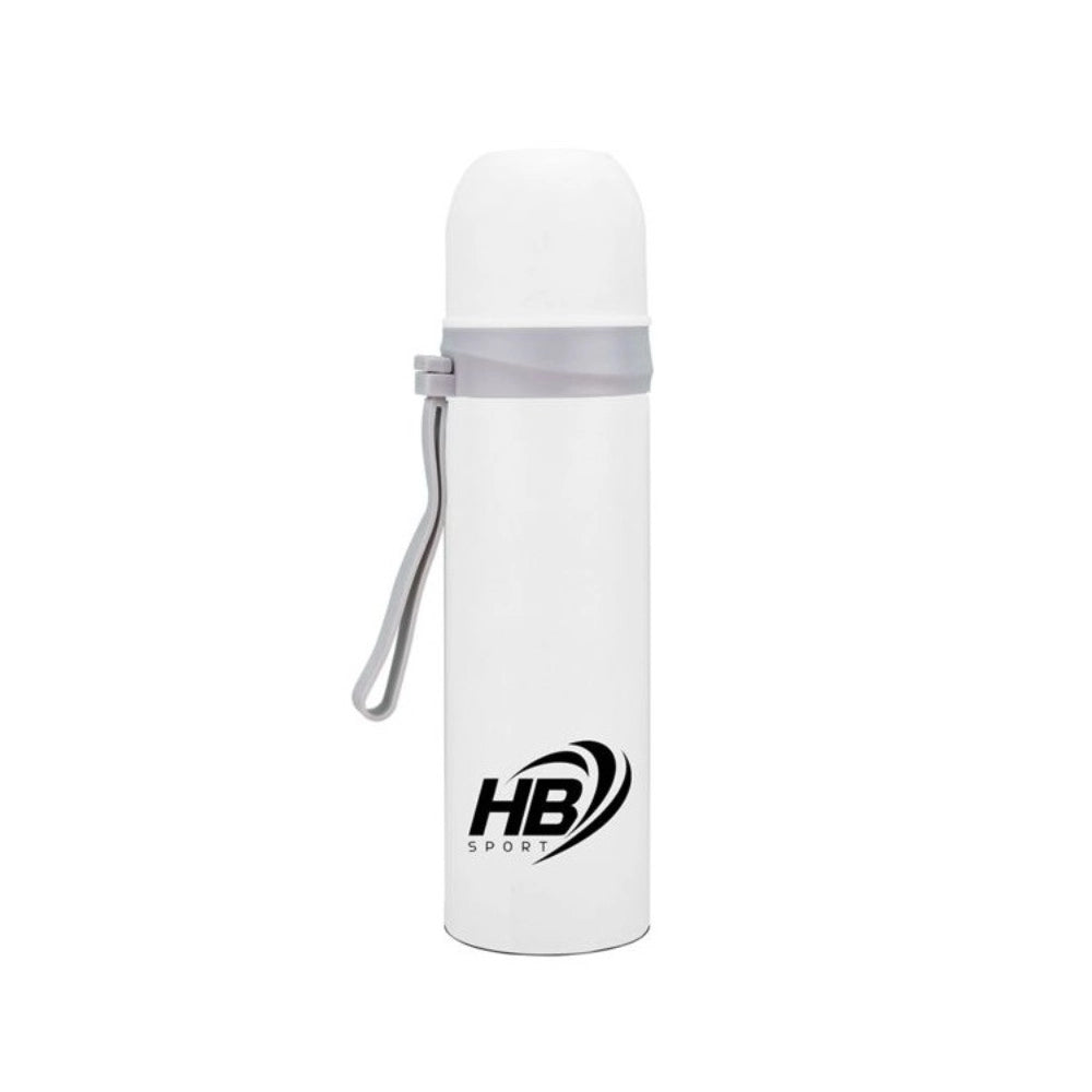 Trade Shop - Thermos Portatile 500 Ml In Acciaio Per Bevande Calde In Viaggio Gita Campeggio -
