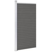 Pannello di Recinzione in WPC 95x186 cm Grigio 148978