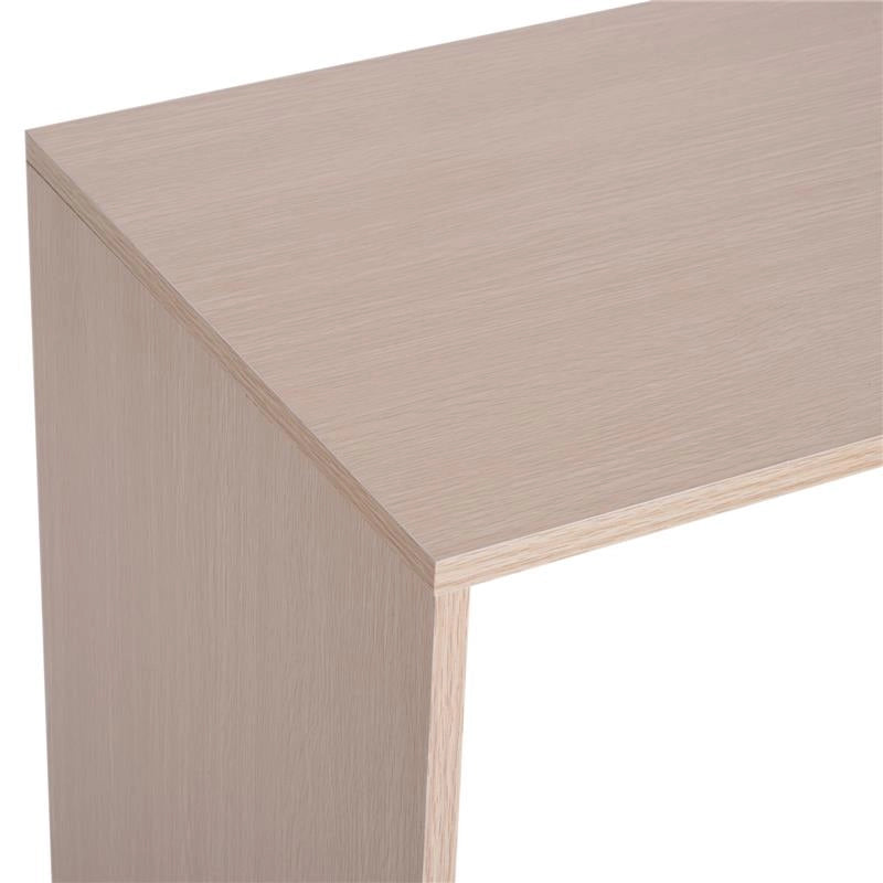 SCRIVANIA AD ANGOLO CON 2 RIPIANI E 2 CASSETTI LEGNO ROVERE, 117 X 82 X 74 CM