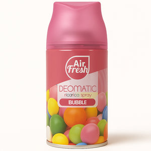 Air Fresh Deomatic Ricariche Profumatore Ambiente 6x250ml Spray Bubble Antiodore