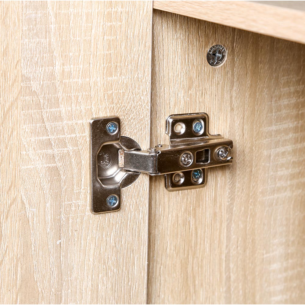 Madia Mobiletto Credenzina Legno 2Ante 2Ripiani Cucina Bagno Ufficio Salvaspazio